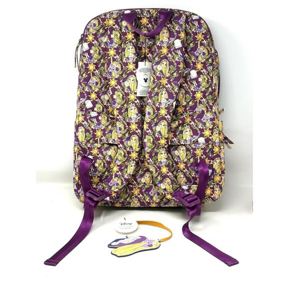 Vera Bradley Rapunzel Climbing Ivy Essential Large Backpack Bag Charm NWT EXACT main image 7